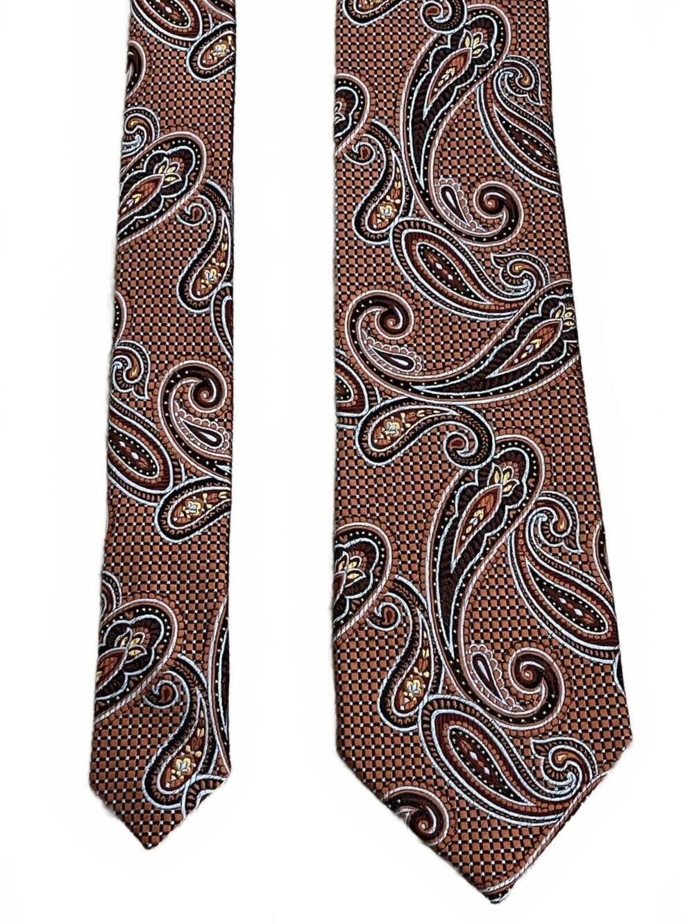 Nordstrom Men's Brown Paisley Patterned Tie